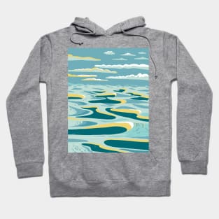 Lencois Maranhenses National Park Dunes in Maranhao State Brazil WPA Art Deco Poster Hoodie